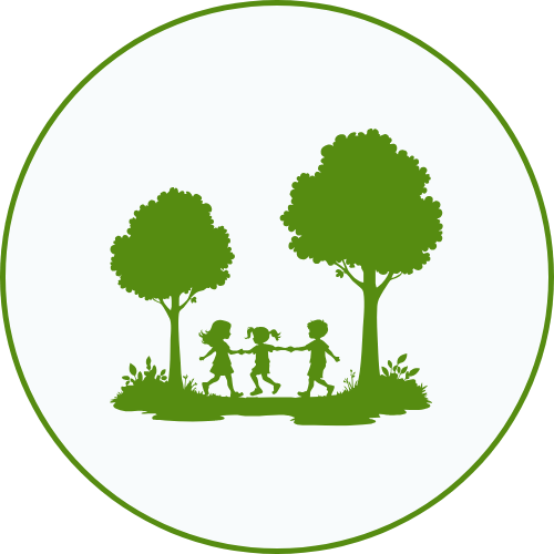 chalets darbres Enfants-jardin