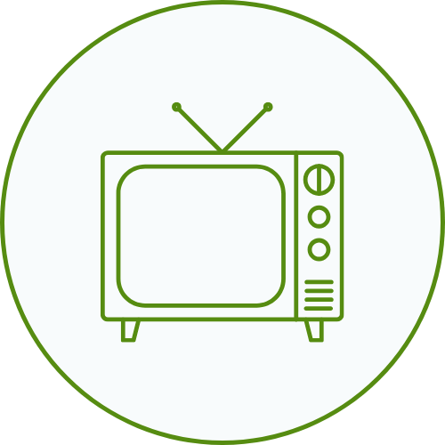 chalets darbres Pictogramme-TV